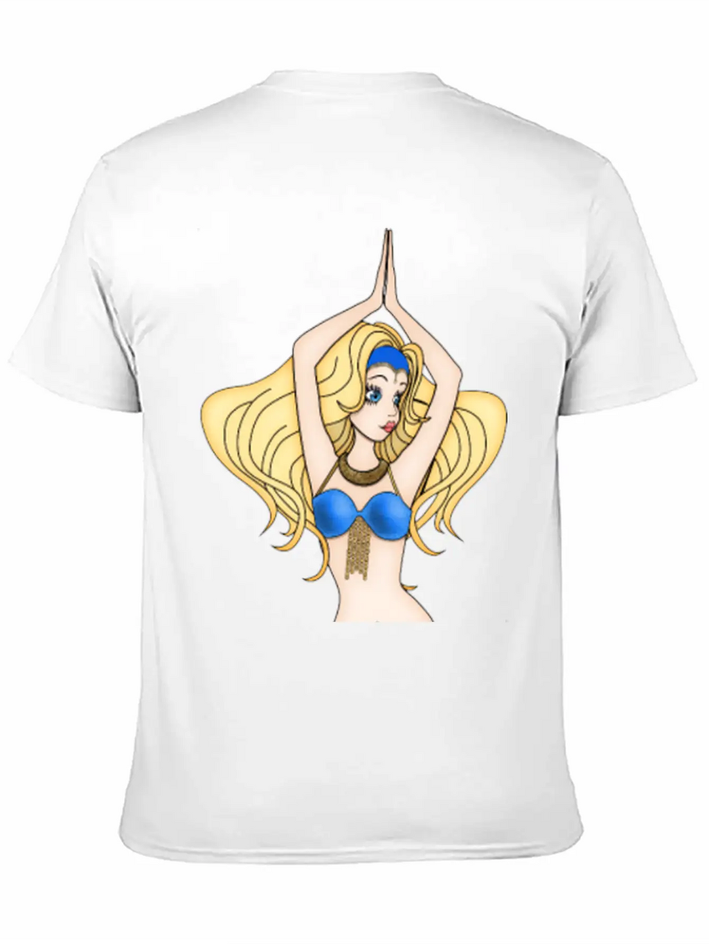Blonde Hair Bellydancer Breathable Soft Cotton T-Shirt – Timeless Casual Look