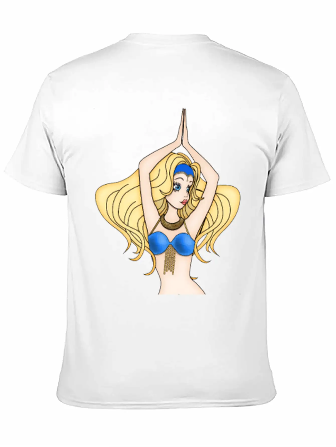 Blonde Hair Bellydancer Breathable Soft Cotton T-Shirt – Timeless Casual Look