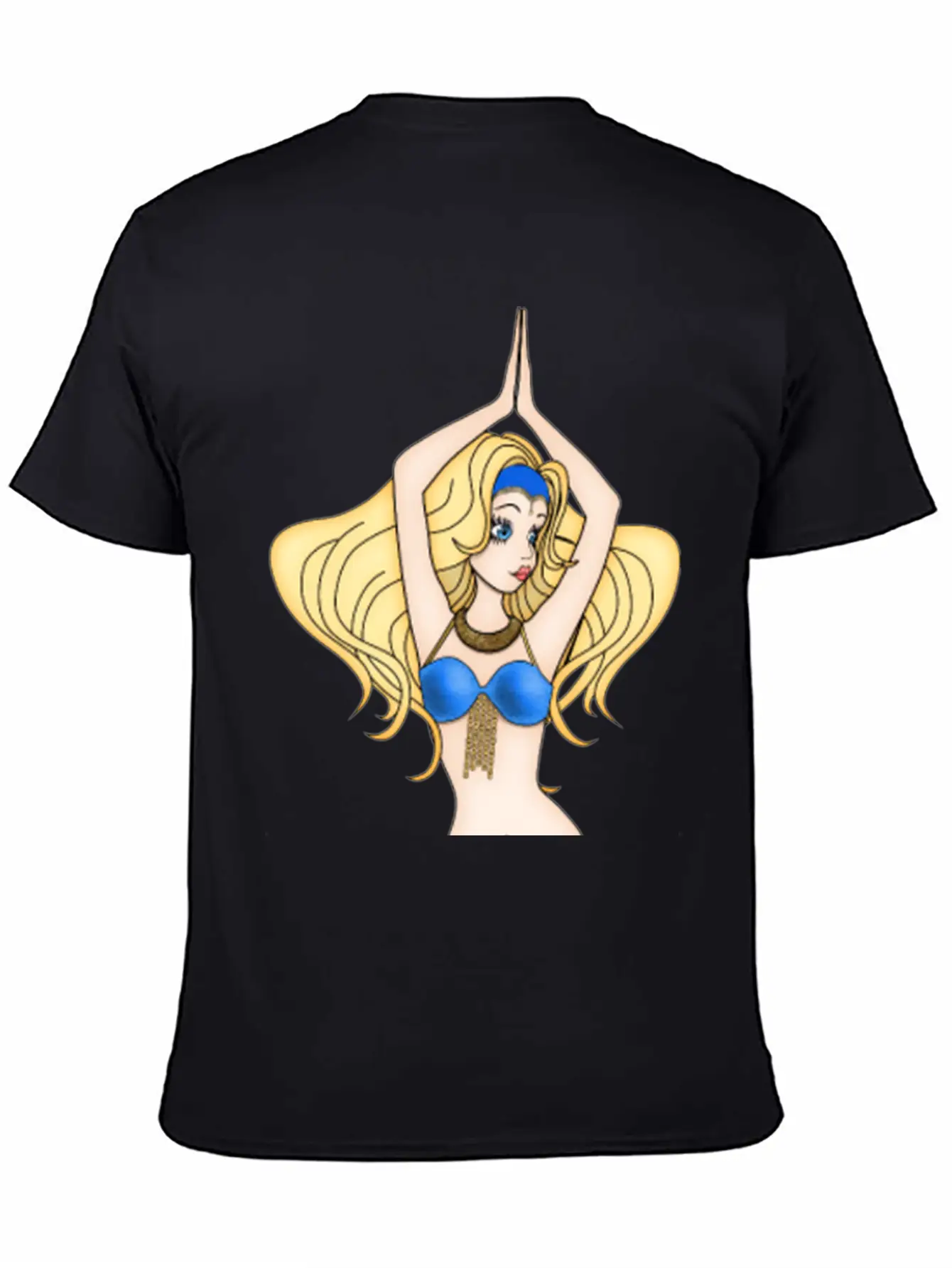 Blonde Hair Bellydancer Breathable Soft Cotton T-Shirt – Timeless Casual Look
