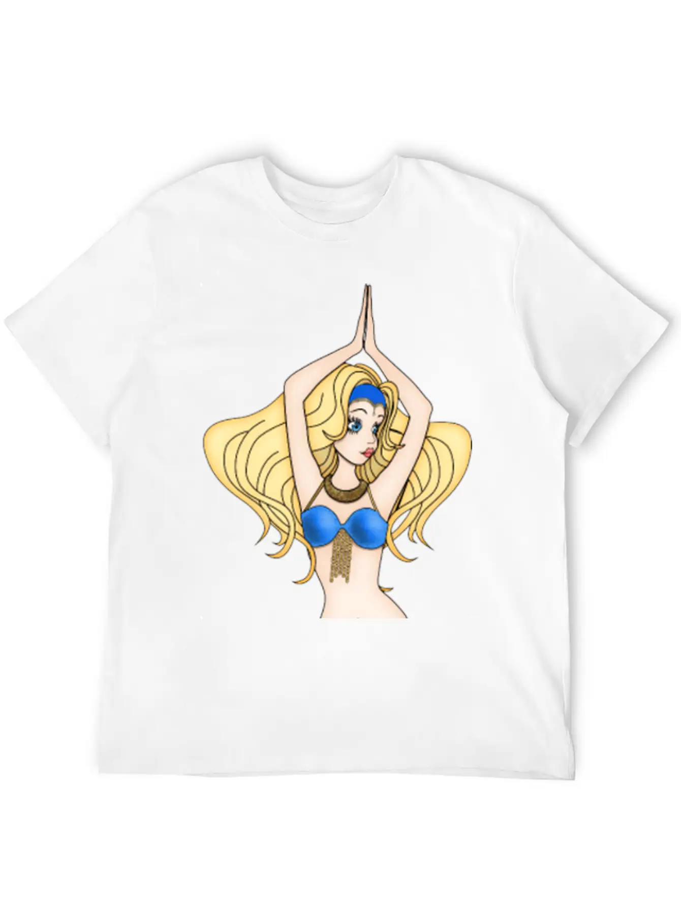 Blonde Hair Bellydancer Breathable Soft Cotton T-Shirt – Timeless Casual Look