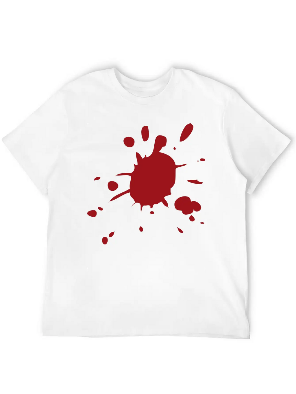 Blood Splatter Breathable Soft Cotton T-Shirt – Timeless Casual Look