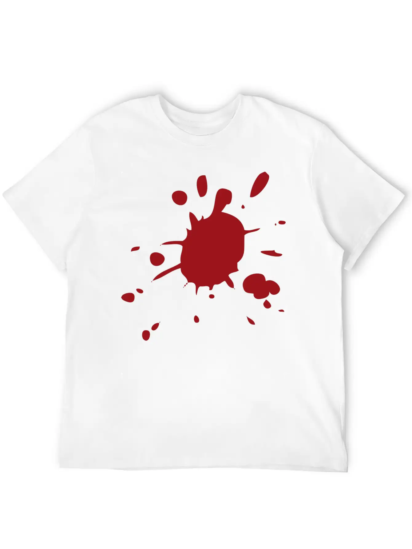 Blood Splatter Breathable Soft Cotton T-Shirt – Timeless Casual Look