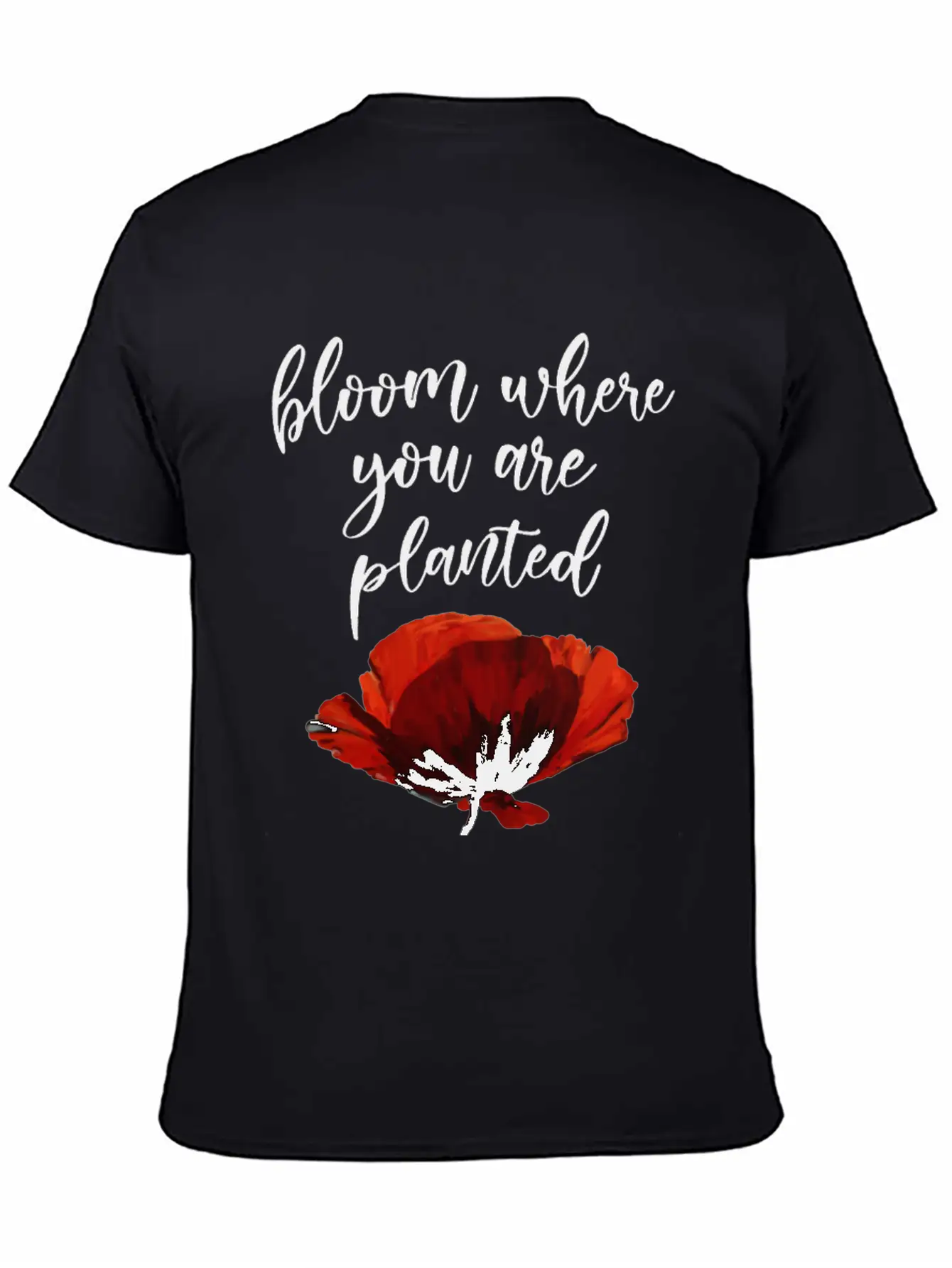 Bloom Where You Are Planted Essential Cotton Tee For Daily Outfits – Unisex Style