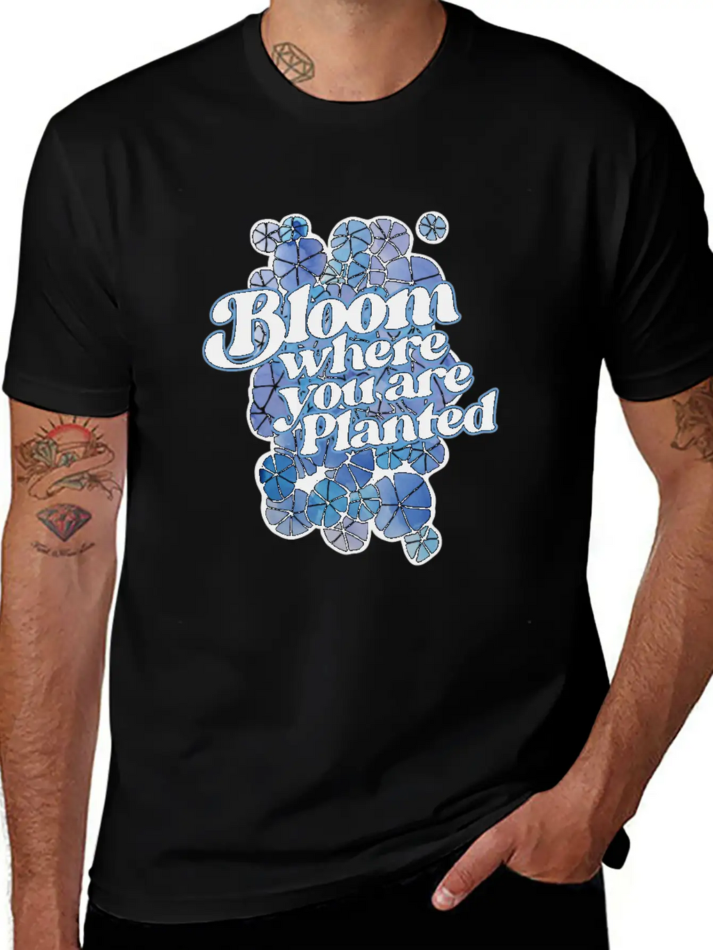 Bloom Where You Are Planted Unisex Casual T-Shirt – Clean Design For Daily Comfort