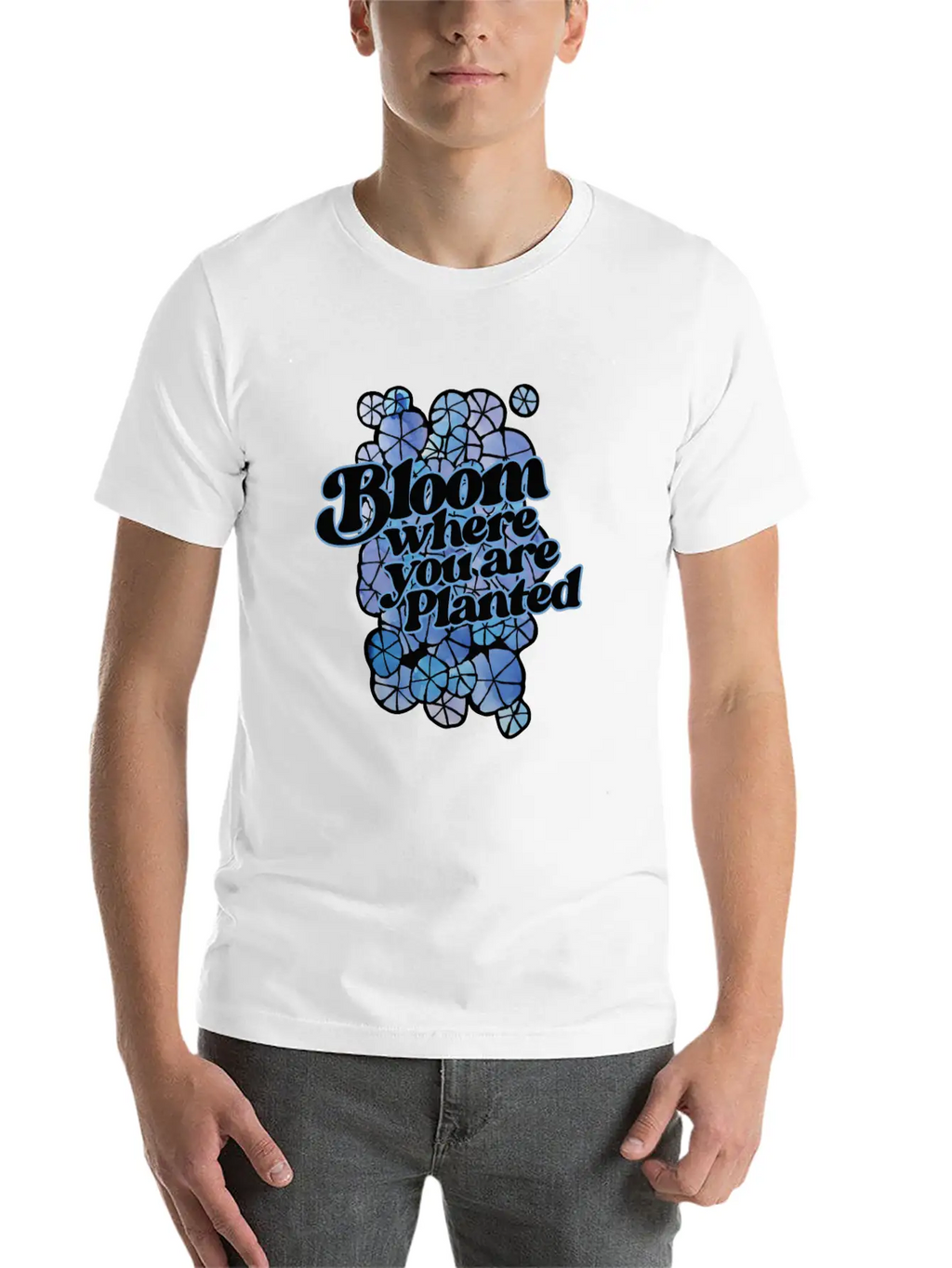 Bloom Where You Are Planted Unisex Casual T-Shirt – Clean Design For Daily Comfort