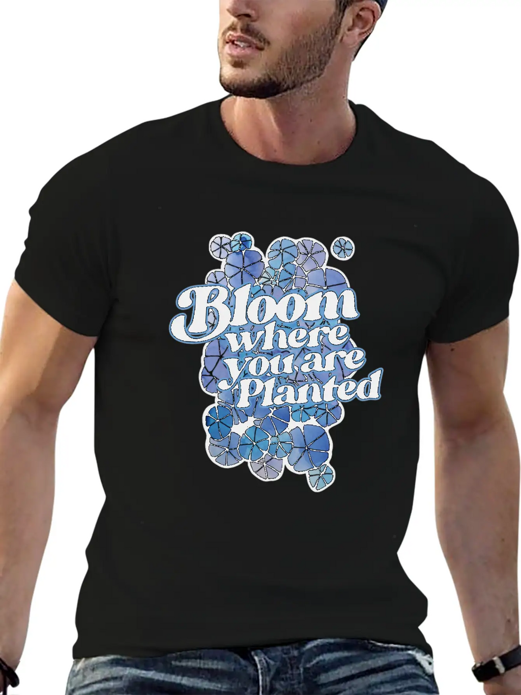 Bloom Where You Are Planted Unisex Casual T-Shirt – Clean Design For Daily Comfort