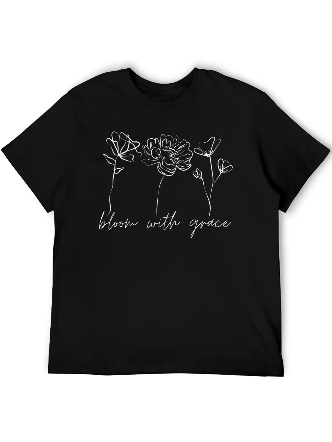 Bloom With Grace Casual Graphic T-Shirt – Simple And Comfortable Daily Wear