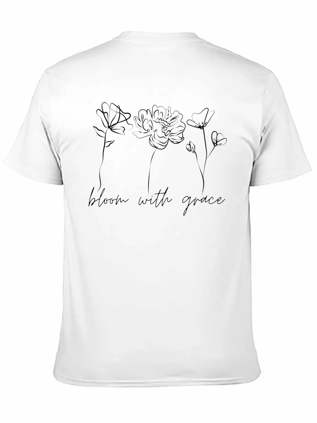 Bloom With Grace Casual Graphic T-Shirt – Simple And Comfortable Daily Wear