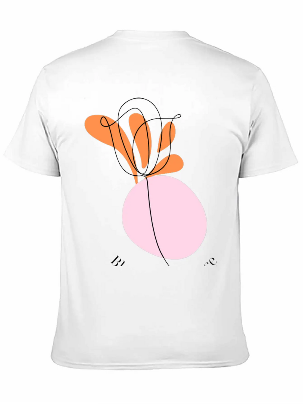 Bloom With Grace Minimalist Flower Design Essential Cotton Tee For Daily Outfits – Unisex Style