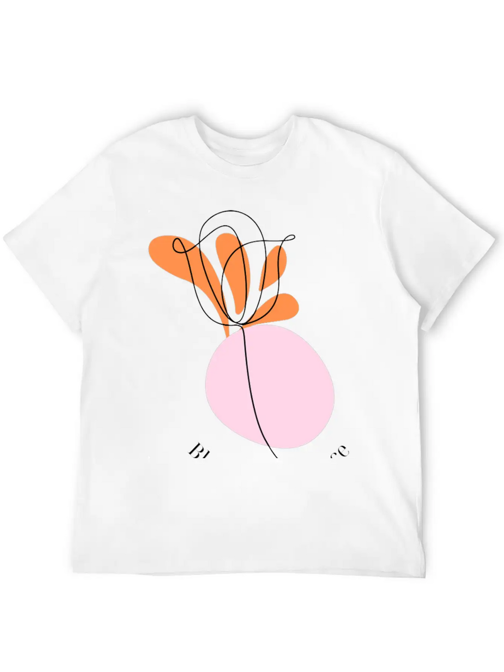 Bloom With Grace Minimalist Flower Design Essential Cotton Tee For Daily Outfits – Unisex Style