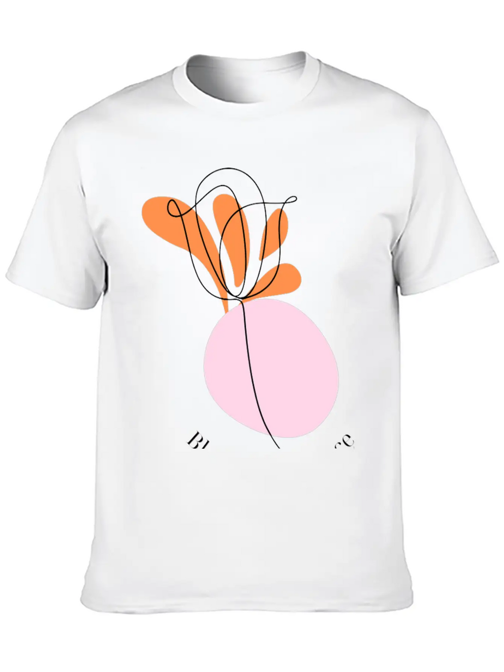 Bloom With Grace Minimalist Flower Design Essential Cotton Tee For Daily Outfits – Unisex Style