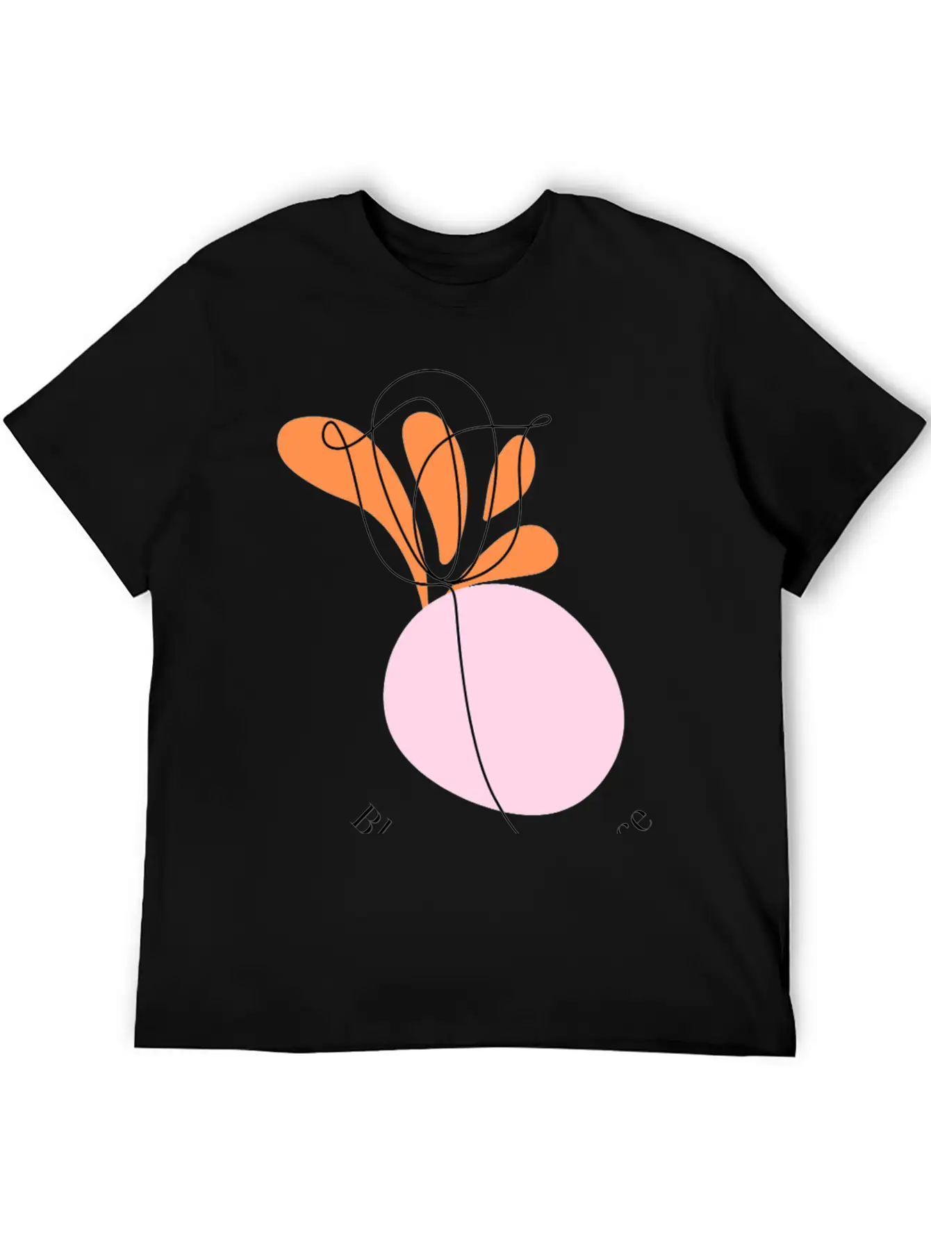Bloom With Grace Minimalist Flower Design Essential Cotton Tee For Daily Outfits – Unisex Style
