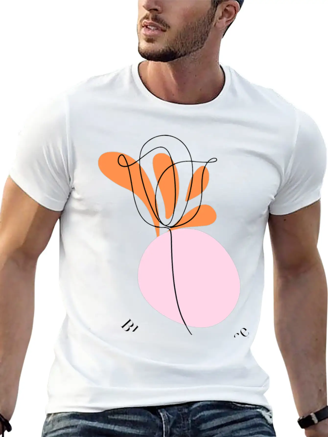 Bloom With Grace Minimalist Flower Design Essential Cotton Tee For Daily Outfits – Unisex Style