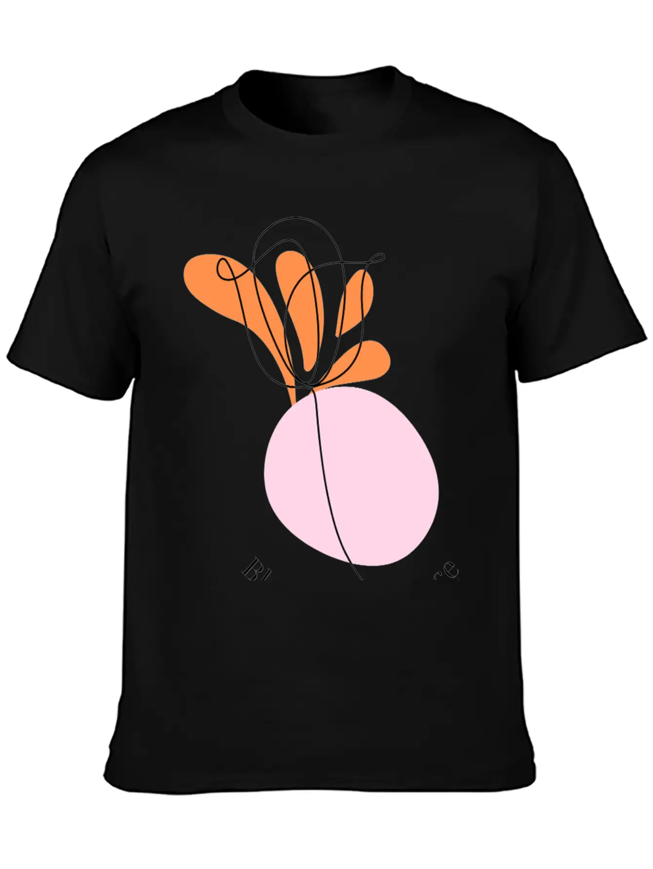Bloom With Grace Minimalist Flower Design Essential Cotton Tee For Daily Outfits – Unisex Style
