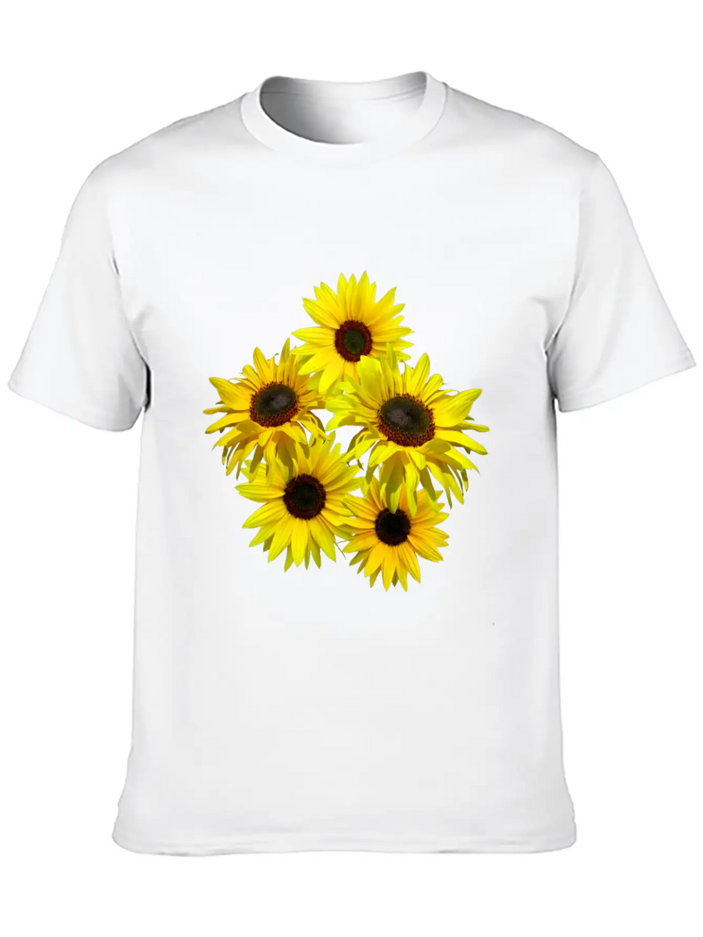Blooming Sunflowers Sunflower Bunch Flowers Blooms Casual Graphic T-Shirt – Simple And Comfortable Daily Wear