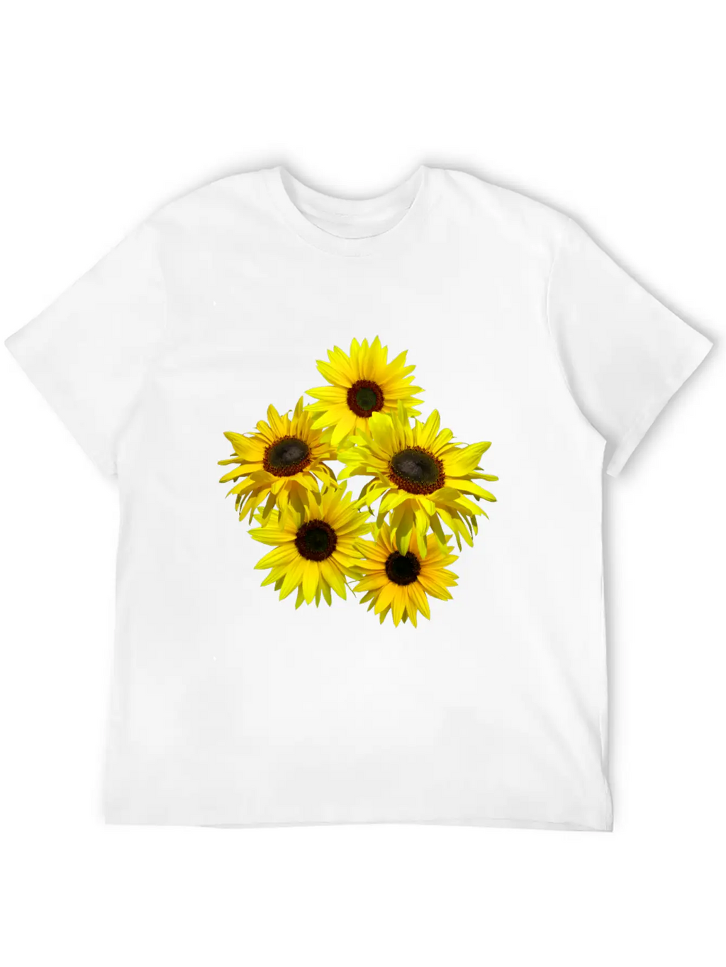 Blooming Sunflowers Sunflower Bunch Flowers Blooms Casual Graphic T-Shirt – Simple And Comfortable Daily Wear
