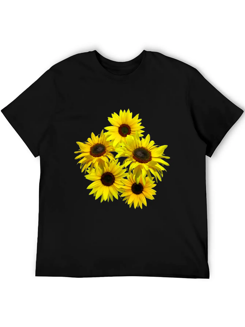 Blooming Sunflowers Sunflower Bunch Flowers Blooms Casual Graphic T-Shirt – Simple And Comfortable Daily Wear
