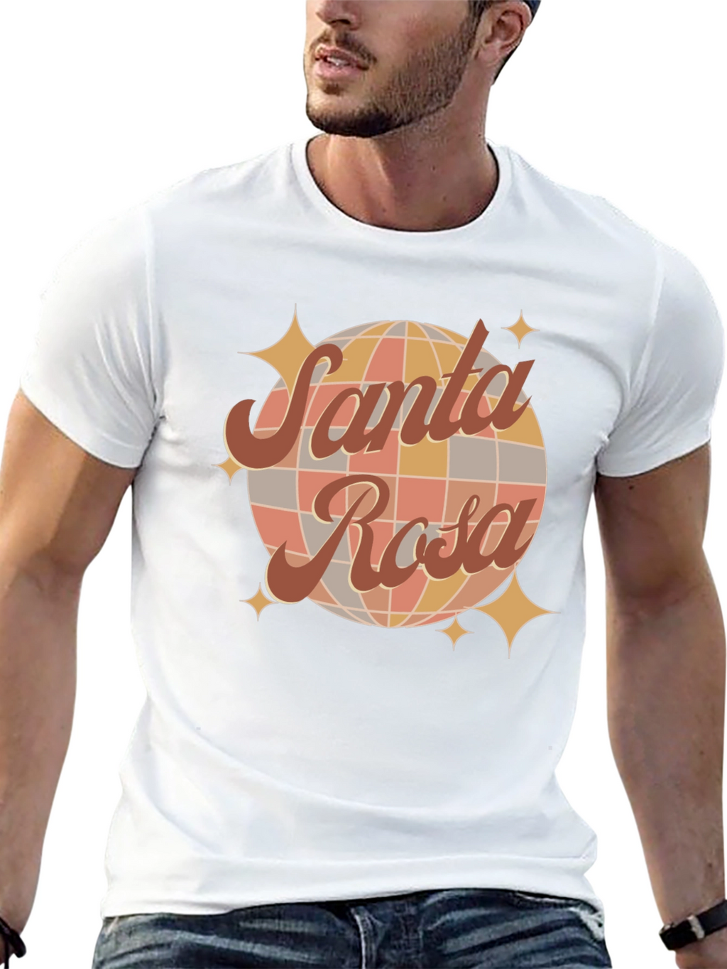 Retro Santa Rosa Graphic T-Shirt