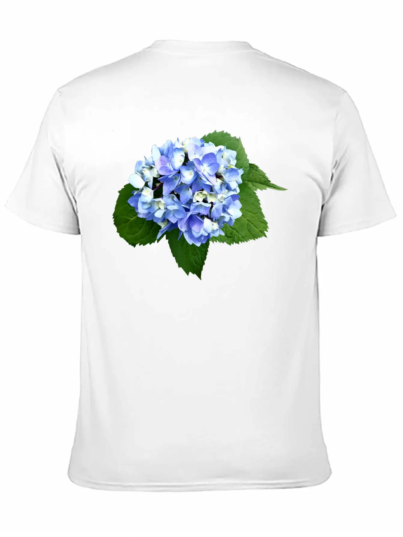 Blue And Purple Hydrangea Breathable Soft Cotton T-Shirt – Timeless Casual Look