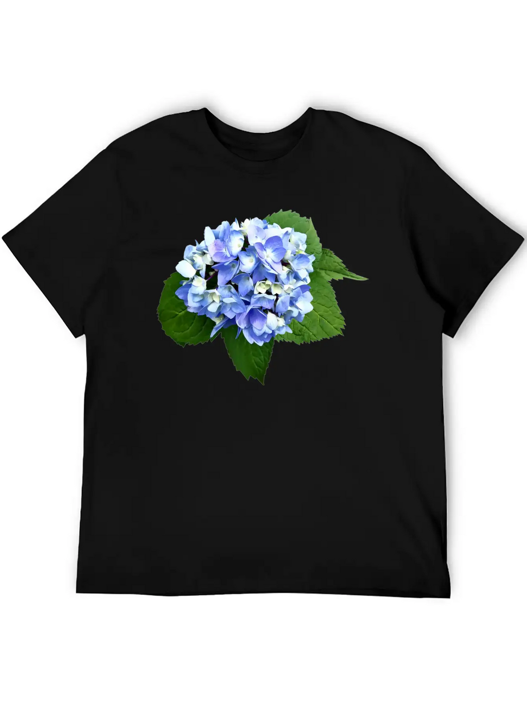 Blue And Purple Hydrangea Breathable Soft Cotton T-Shirt – Timeless Casual Look