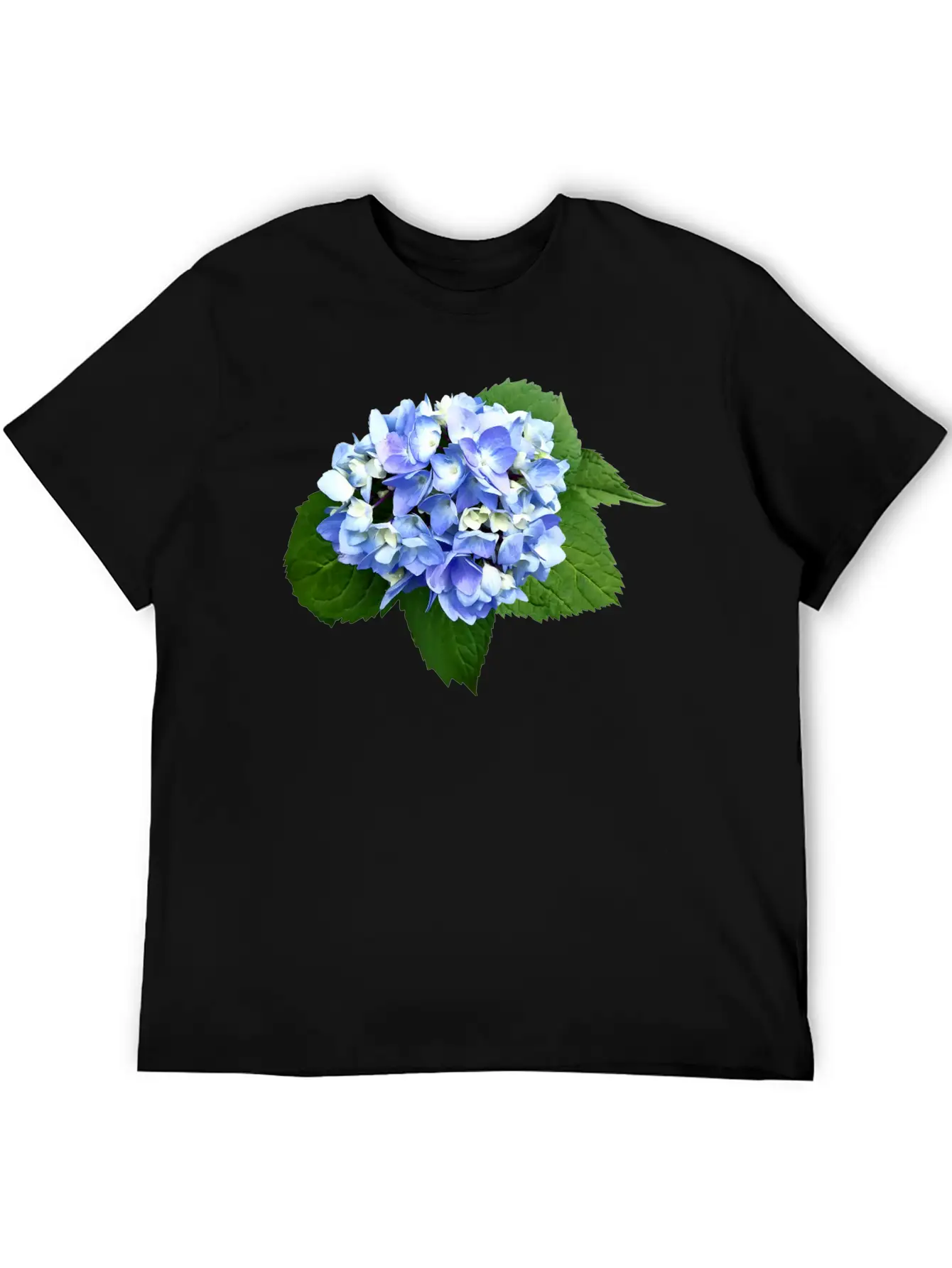 Blue And Purple Hydrangea Breathable Soft Cotton T-Shirt – Timeless Casual Look