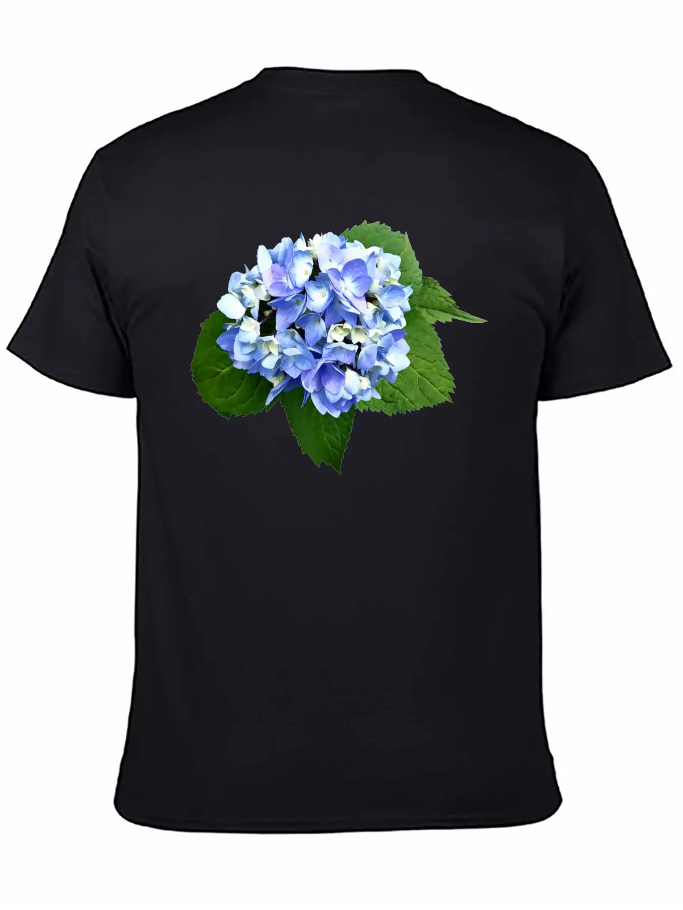 Blue And Purple Hydrangea Breathable Soft Cotton T-Shirt – Timeless Casual Look