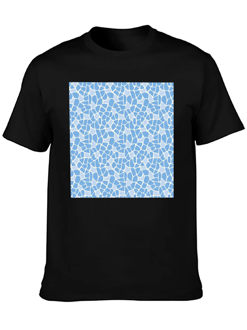 Blue Animal Pattern Unisex Casual T-Shirt – Clean Design For Daily Comfort