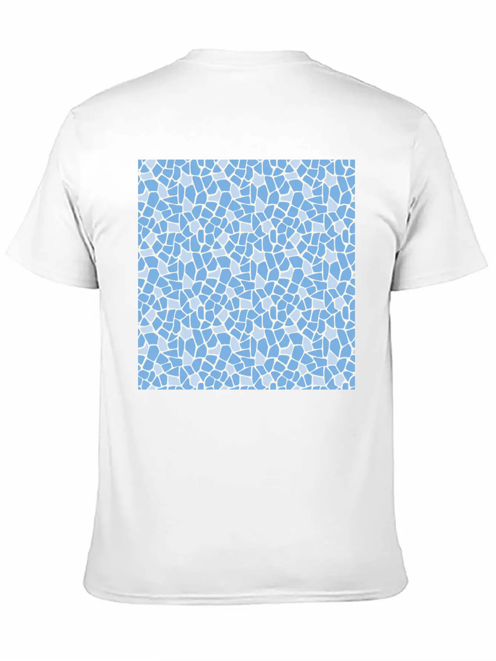 Blue Animal Pattern Unisex Casual T-Shirt – Clean Design For Daily Comfort