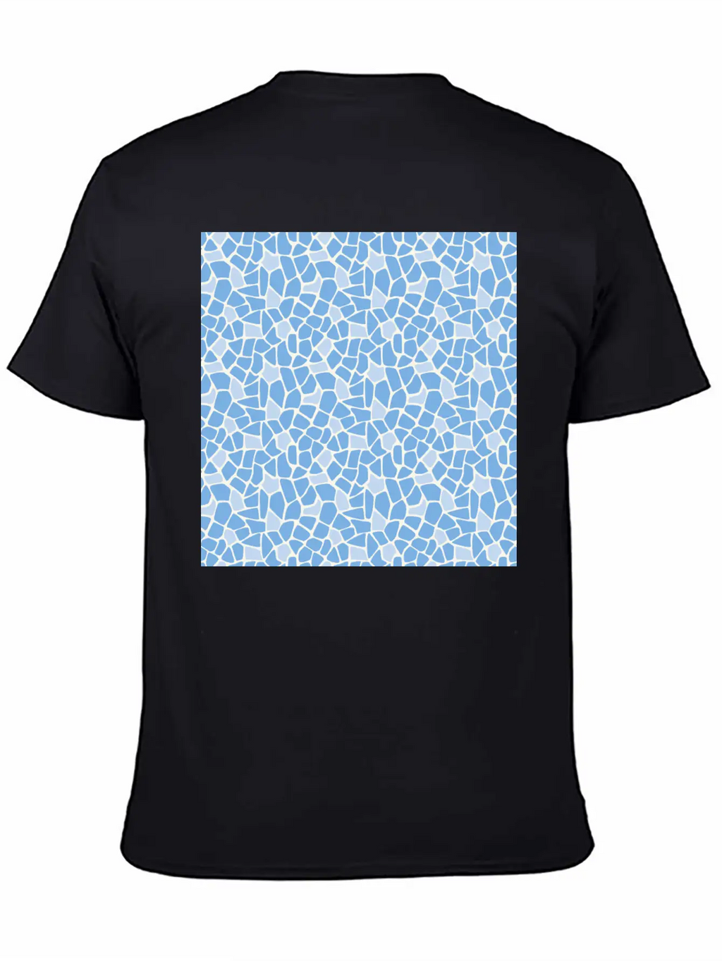 Blue Animal Pattern Unisex Casual T-Shirt – Clean Design For Daily Comfort