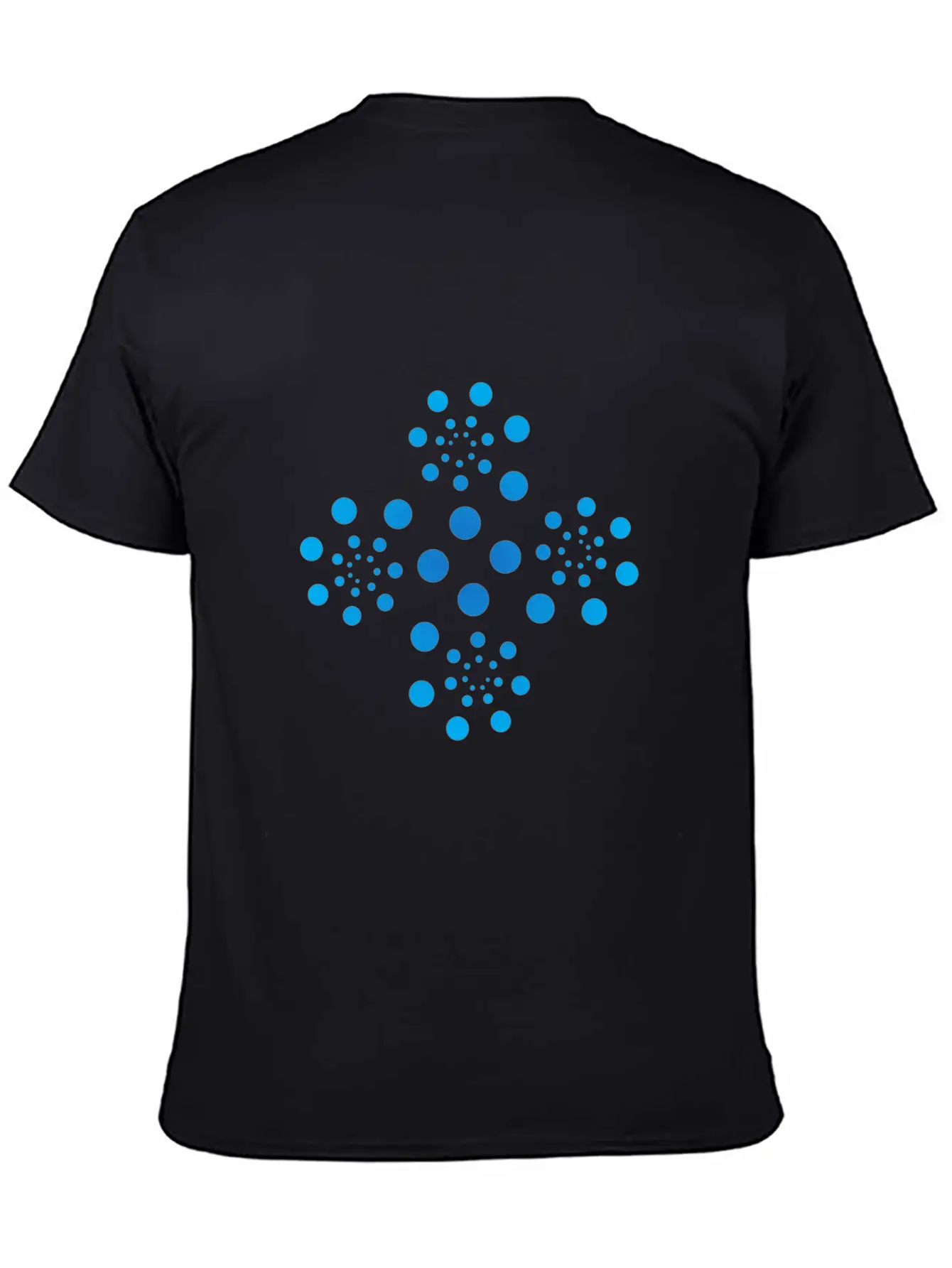 Blue Dots Shape Casual Graphic T-Shirt – Simple And Comfortable Daily Wear