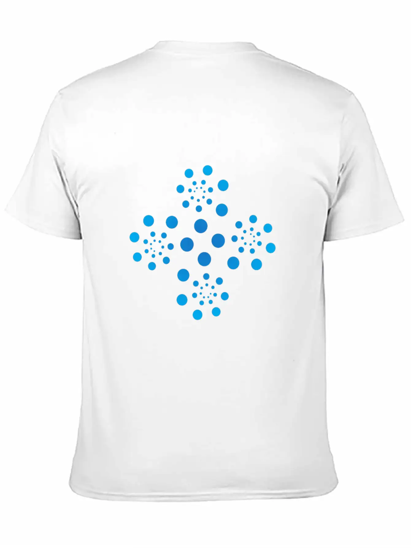 Blue Dots Shape Casual Graphic T-Shirt – Simple And Comfortable Daily Wear