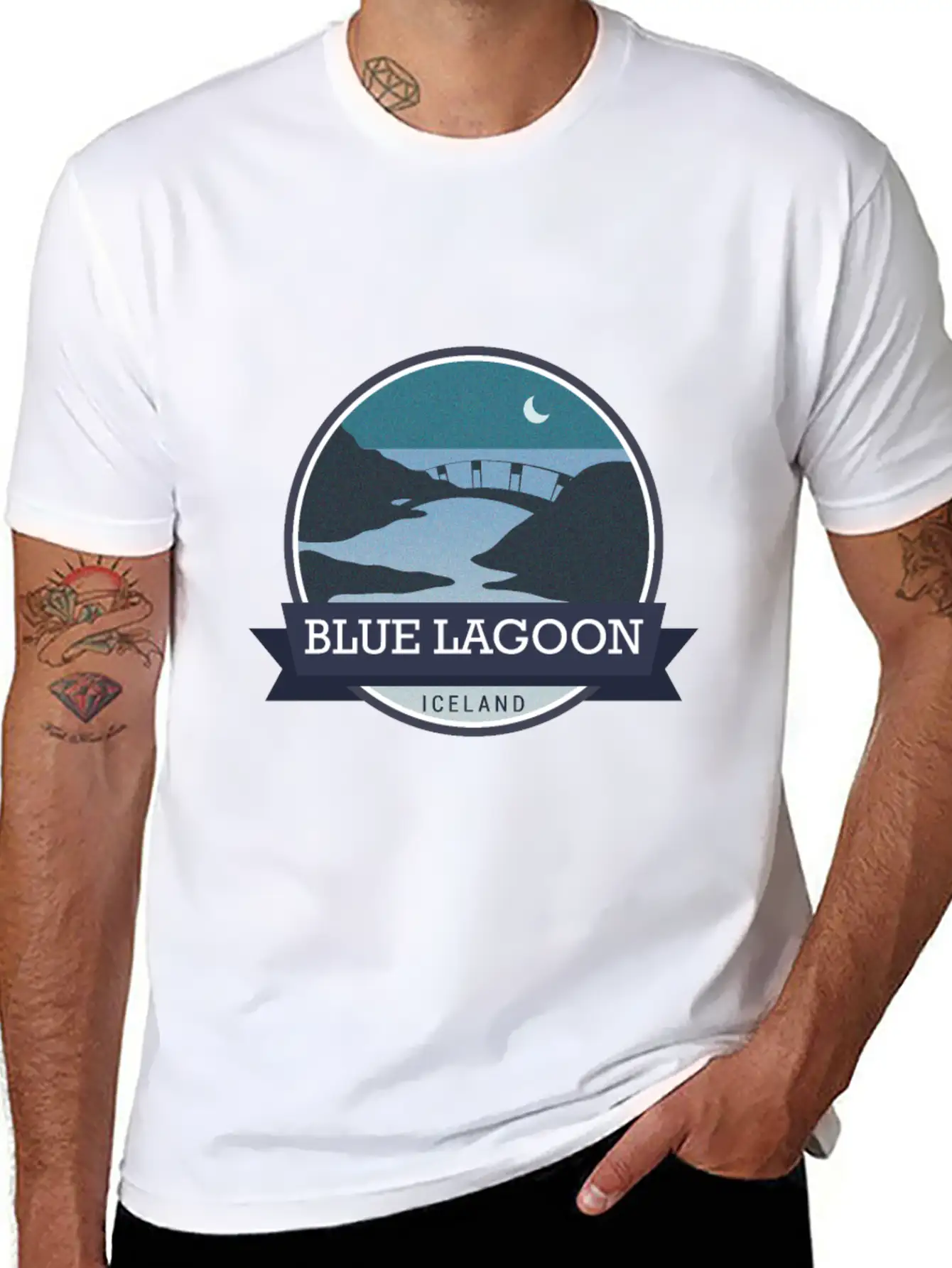 Blue Lagoon - Iceland Essential Cotton Tee For Daily Outfits – Unisex Style