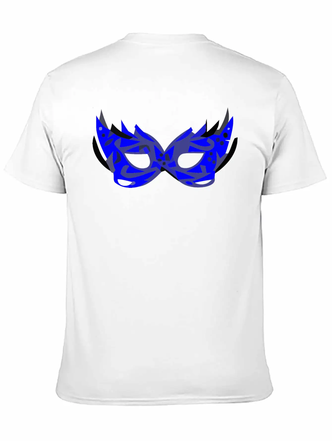 Blue Mask Unisex Short Sleeve Soft Cotton T-Shirt – Casual Everyday Wear