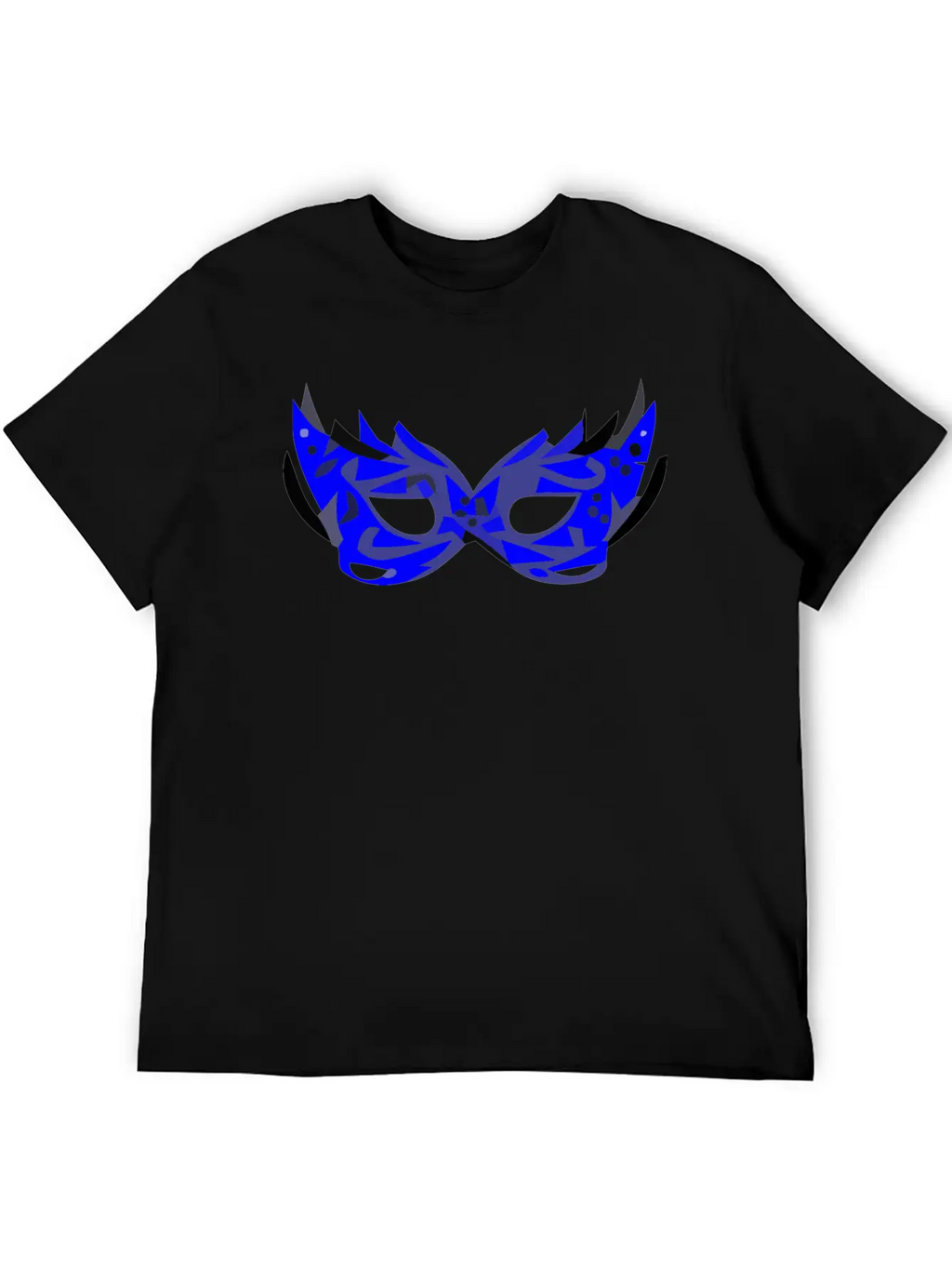 Blue Mask Unisex Short Sleeve Soft Cotton T-Shirt – Casual Everyday Wear