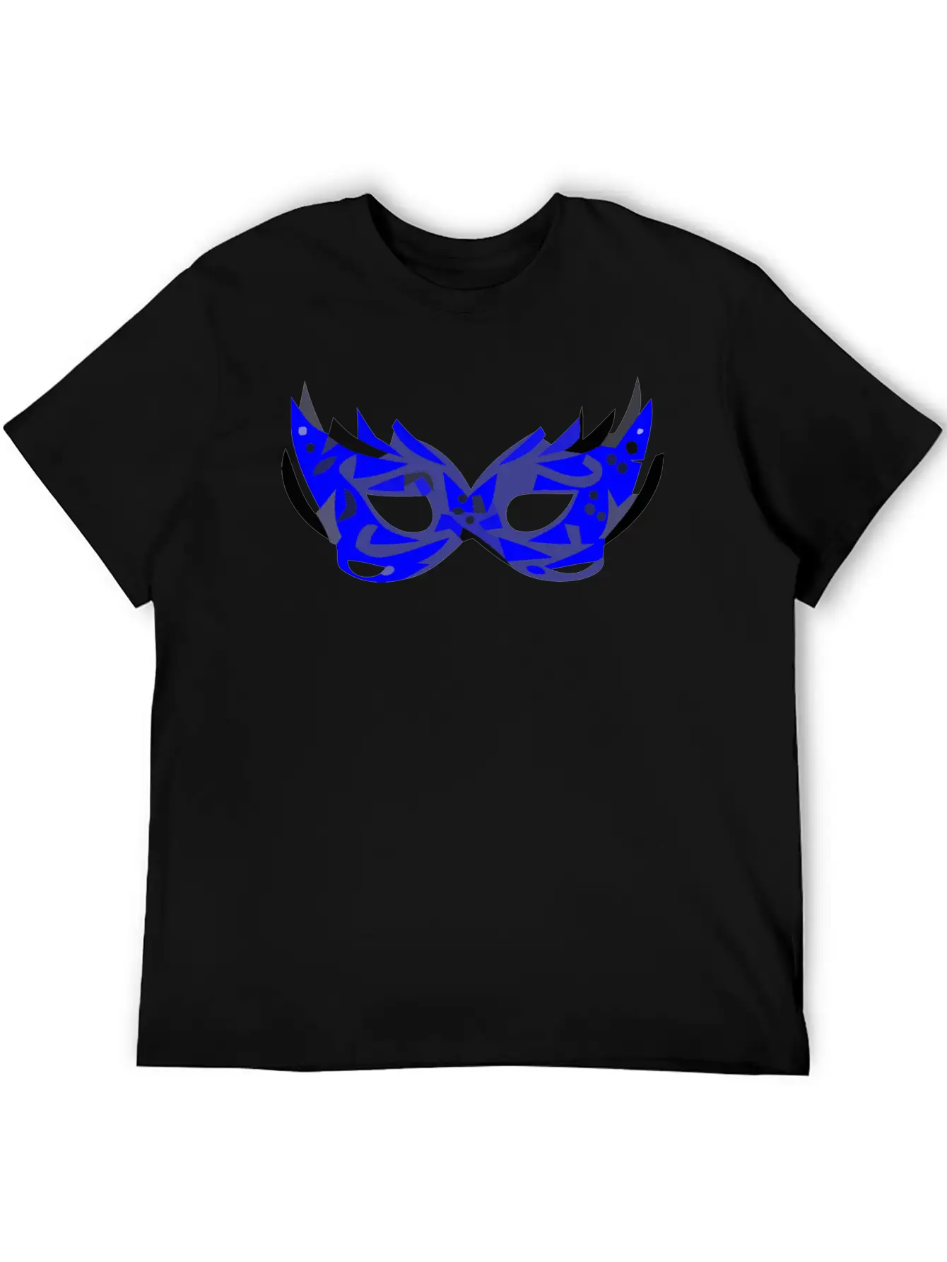 Blue Mask Unisex Short Sleeve Soft Cotton T-Shirt – Casual Everyday Wear