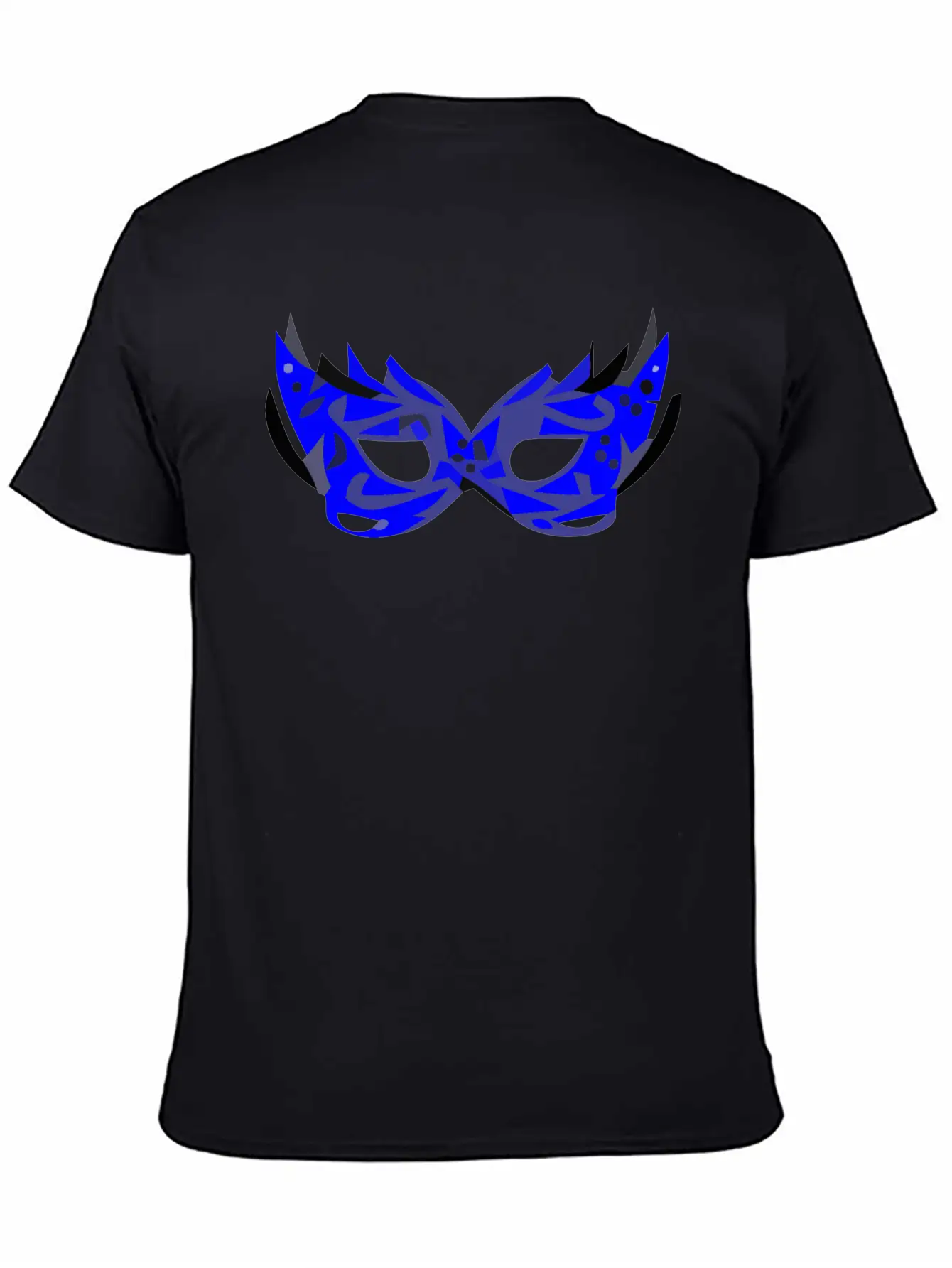 Blue Mask Unisex Short Sleeve Soft Cotton T-Shirt – Casual Everyday Wear