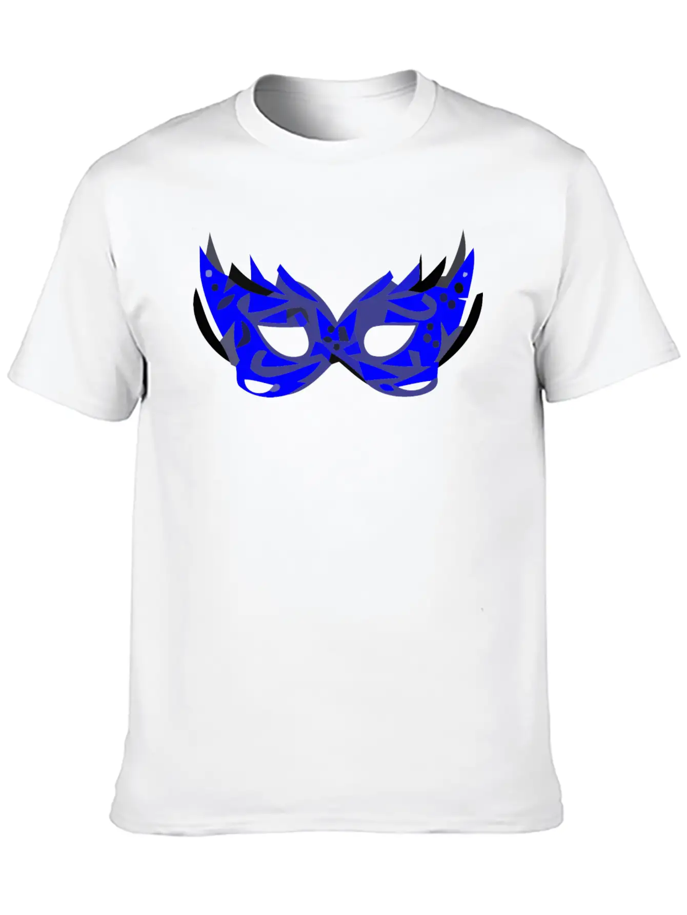 Blue Mask Unisex Short Sleeve Soft Cotton T-Shirt – Casual Everyday Wear
