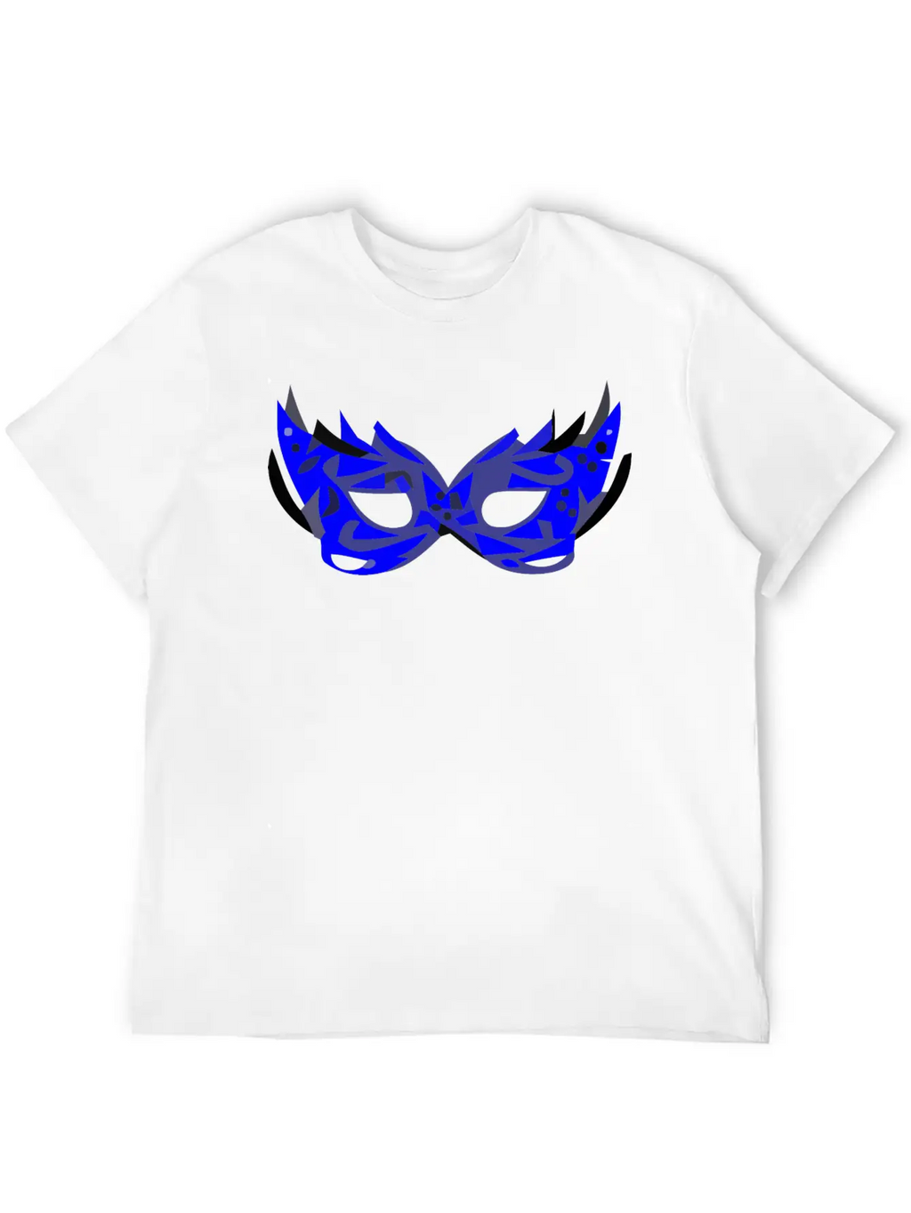 Blue Mask Unisex Short Sleeve Soft Cotton T-Shirt – Casual Everyday Wear