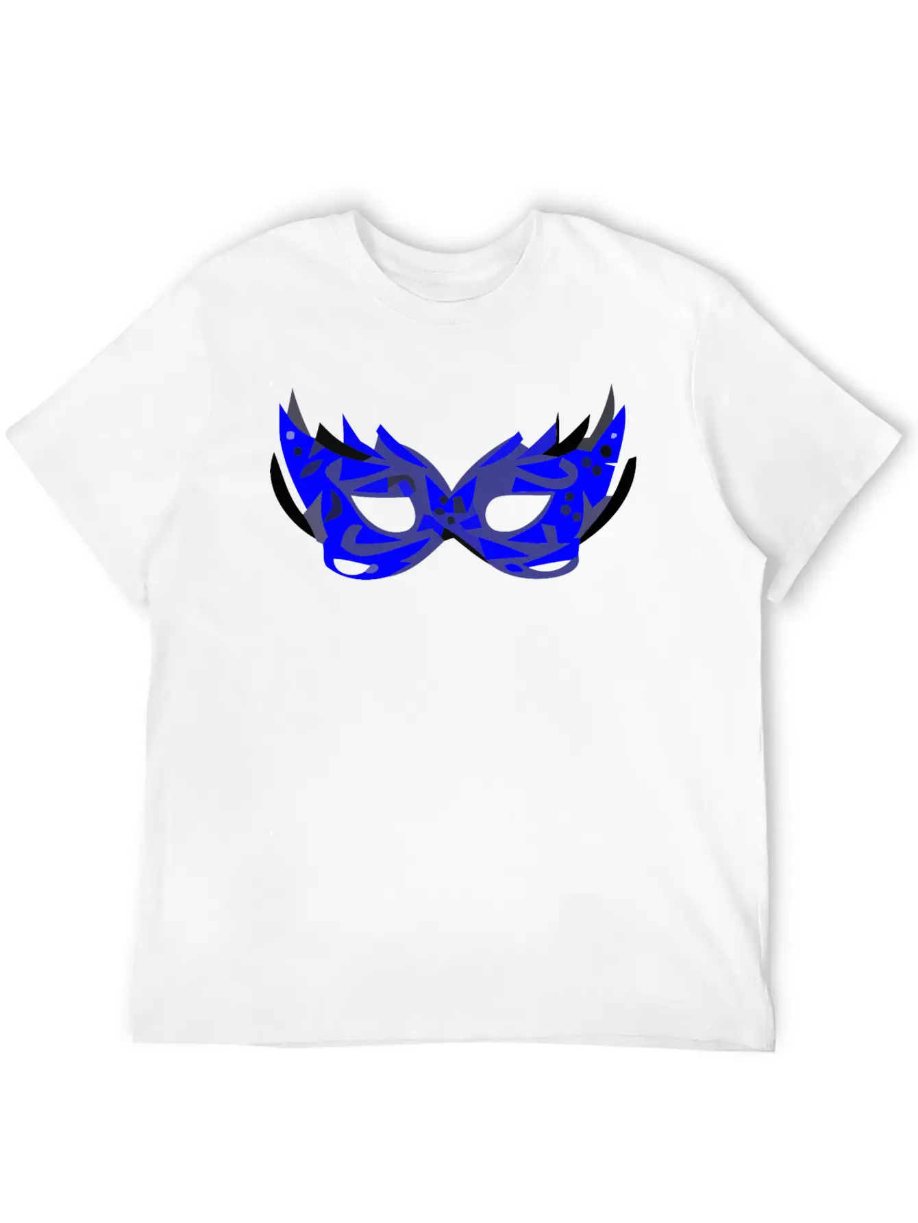 Blue Mask Unisex Short Sleeve Soft Cotton T-Shirt – Casual Everyday Wear