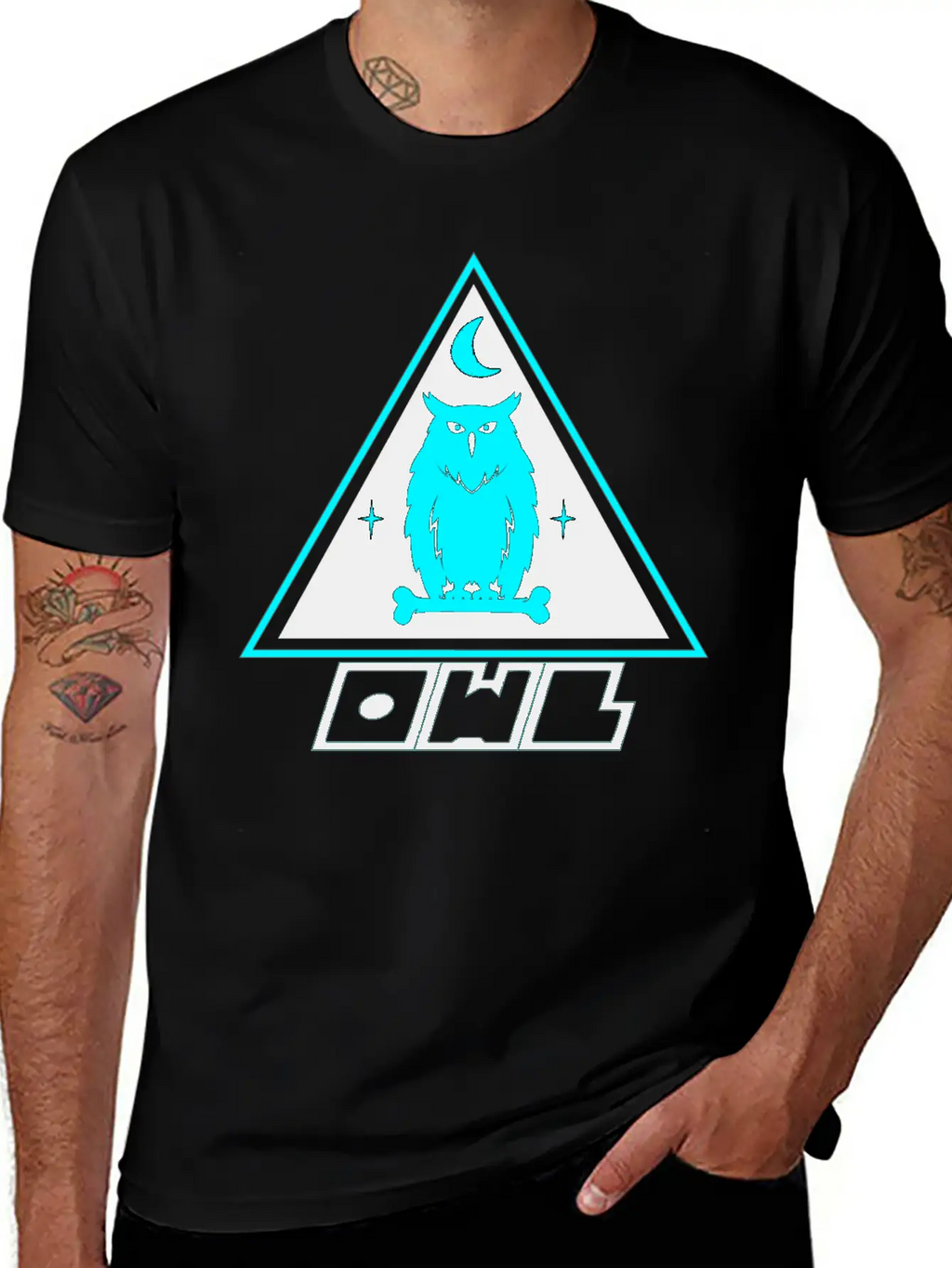 Blue Owl Casual Graphic T-Shirt – Simple And Comfortable Daily Wear