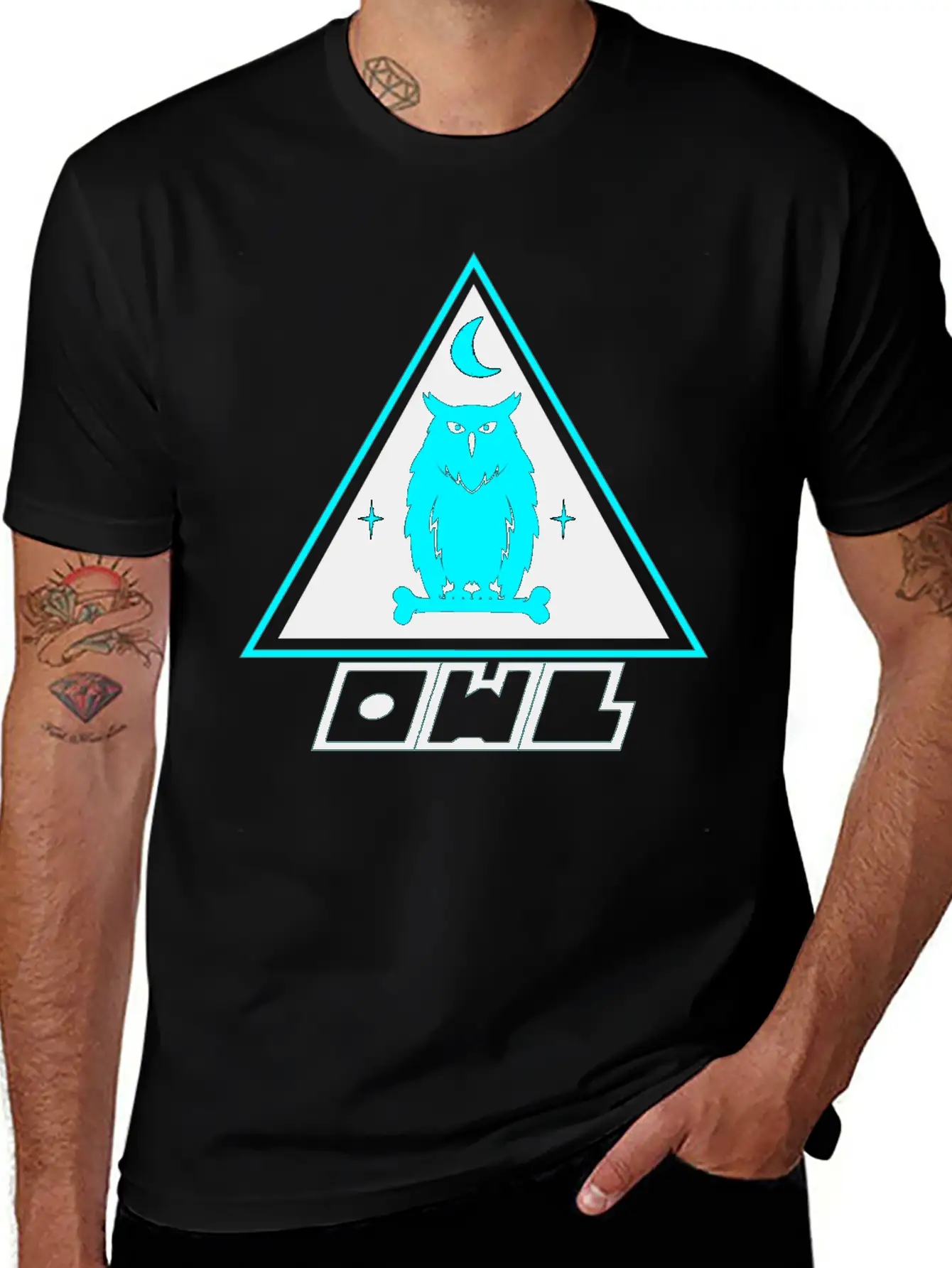 Blue Owl Casual Graphic T-Shirt – Simple And Comfortable Daily Wear