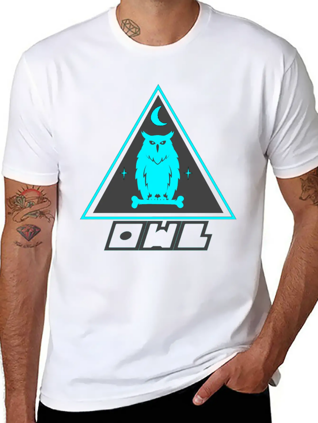 Blue Owl Casual Graphic T-Shirt – Simple And Comfortable Daily Wear