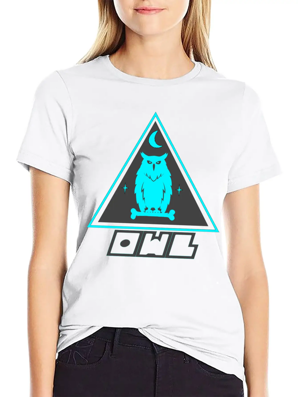 Blue Owl Casual Graphic T-Shirt – Simple And Comfortable Daily Wear