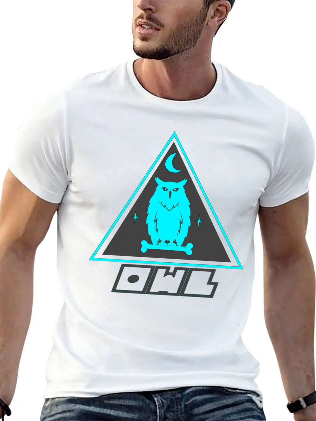 Blue Owl Casual Graphic T-Shirt – Simple And Comfortable Daily Wear
