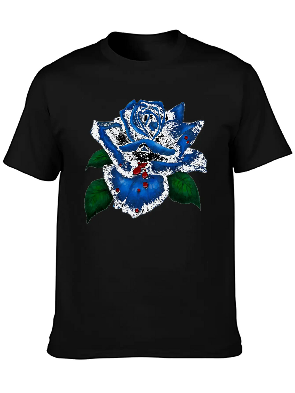Blue Rose Unisex Casual T-Shirt – Clean Design For Daily Comfort