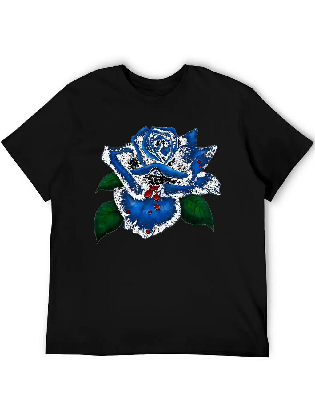 Blue Rose Unisex Casual T-Shirt – Clean Design For Daily Comfort