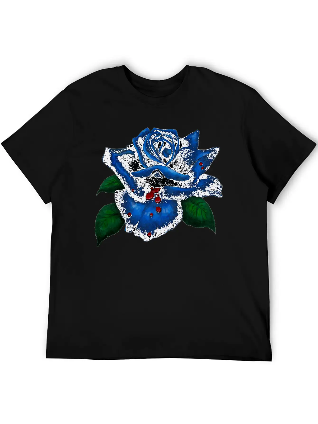 Blue Rose Unisex Casual T-Shirt – Clean Design For Daily Comfort