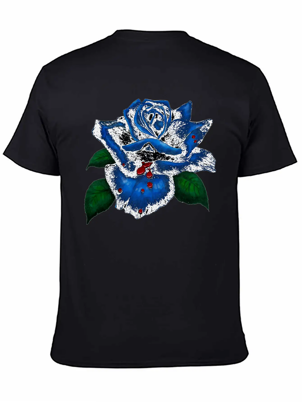 Blue Rose Unisex Casual T-Shirt – Clean Design For Daily Comfort