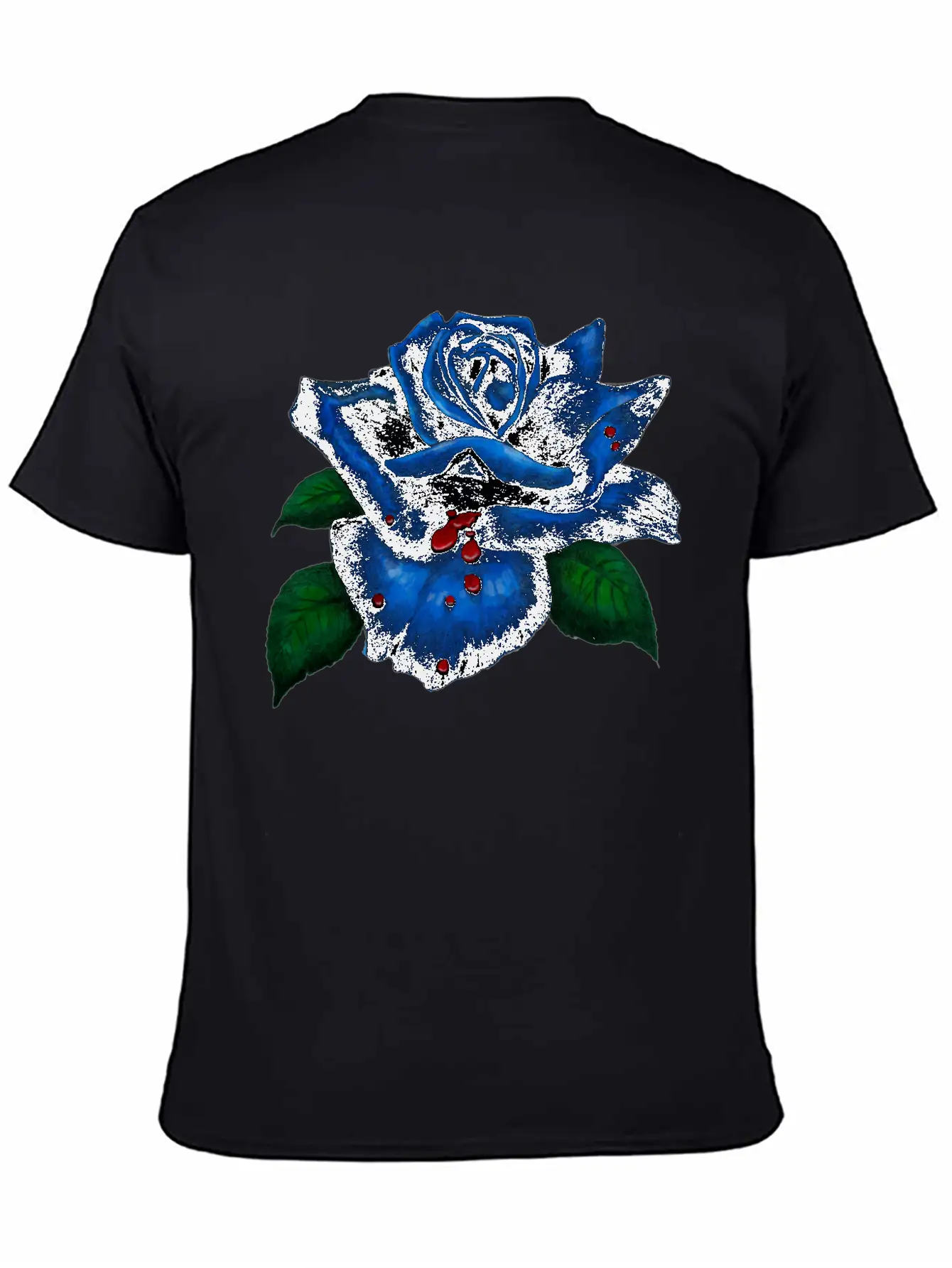Blue Rose Unisex Casual T-Shirt – Clean Design For Daily Comfort