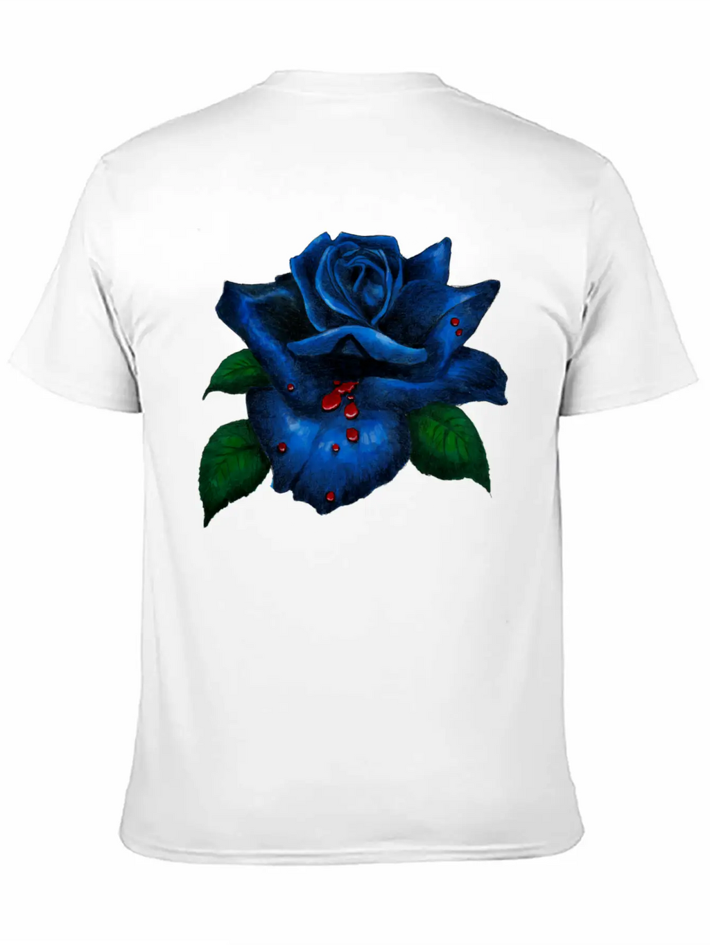 Blue Rose Unisex Casual T-Shirt – Clean Design For Daily Comfort